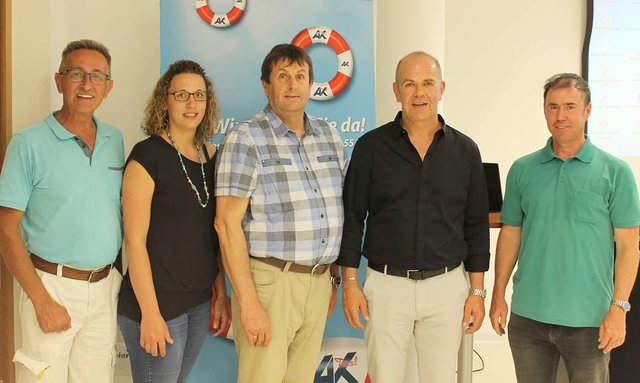 Leonhard Klocker, Bettina Pattis, Hansjörg Guem, Thomas Lintner und Walter Hotter (v. l.)