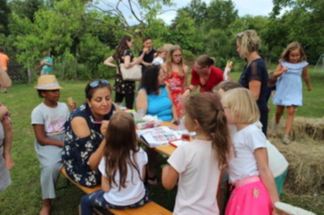 Das Kinderschminken war wie immer eine Anlaufstelle für die Kids.