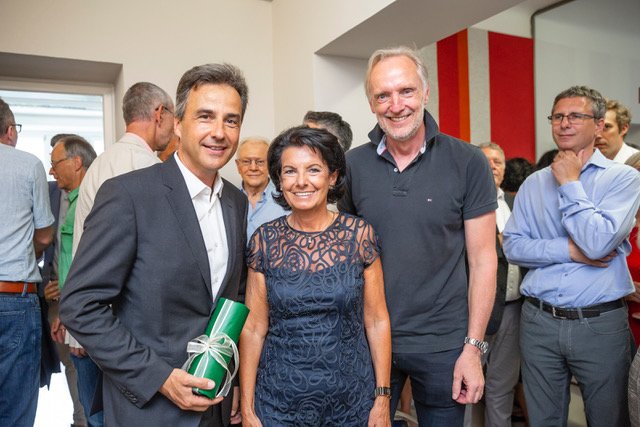 Abschiedsfeier: S. Nagl, K. Peer, G. Riegler (v.l.)
