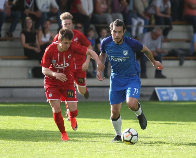 Matej Dretvic (rechts) kehrt nach seinem Gastspiel in Kematen zur neuen Saison zum SV Telfs zurück und spielt in der Regionalliga Tirol.