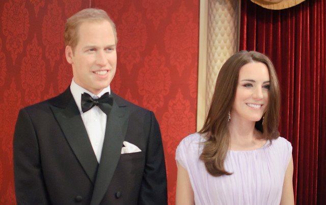 Kate Middleton und Prinz William als überzeugende Wachsfiguren.