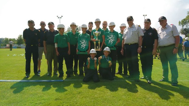 Freuen sich über die brandaktuellen Erfolge: Feuerwehrjugend und FF St. Nikolai im Sausal | Foto: Jugend- Allerheiligen
