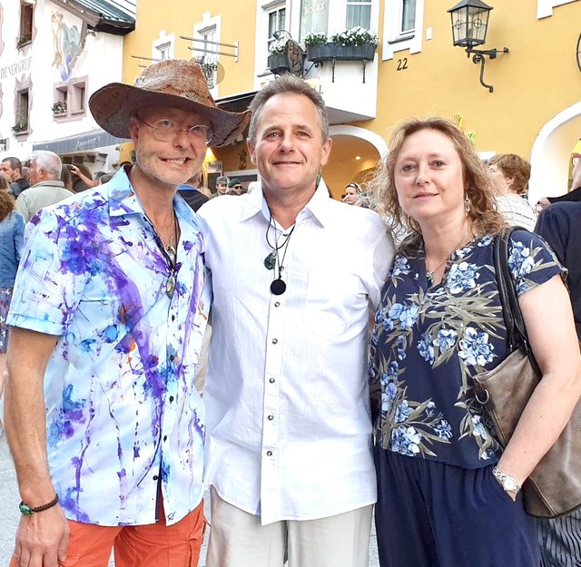 Reinhard Walder, Fritz Schipflinger, Trine Maria Schunck Schipflinger (v. li.).