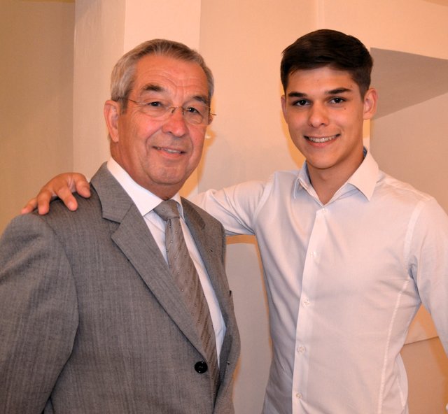 Siegfried Kocher mit Enkel Maximilian