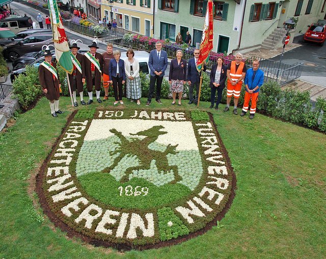 Das Jubiläumsgartl ist heuer dem Turnverein und dem Trachteverein gewidmet.