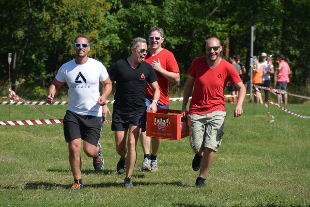 Am 15. August findet am Badeteich in St. Margarethen der zweite Bierkistenlauf statt. | Foto: Tscheinig