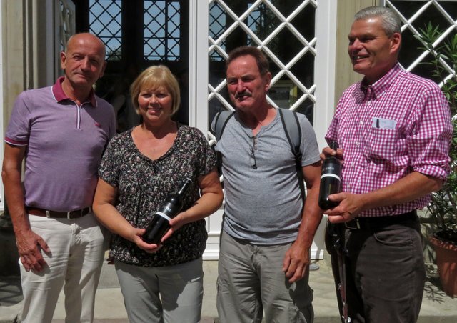 Obmann Franz Redl und Johann Steyrer zusammen mit Minister für Sport und Inneres Holger Stahlknecht und Landtagspräsidentin Gabriele Bakebusch. | Foto: LEADER Donau NÖ-Mitte