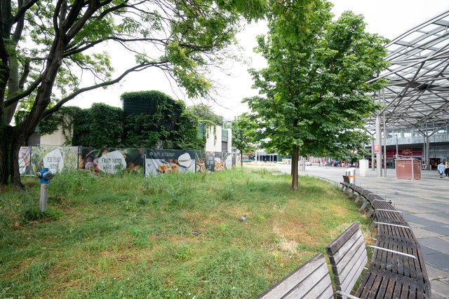 An der Stelle der früheren Inspektion soll das neue Lokal "yamm!" für Belebung sorgen. Die hierfür nötigen Arbeiten beginnen ebenfalls im Herbst.