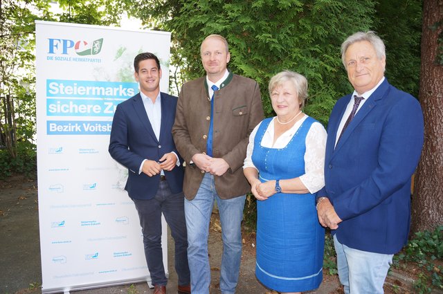 Gerhard Hirschmann Markus Leinfellner, Helga Kügerl, Josef Riemer | Foto: Almer