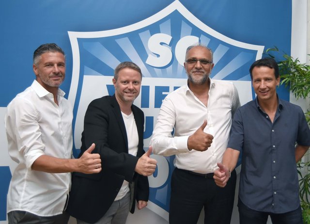 Das neue SC-Quartett: Thomas Flögel, Dr. Rainer Spenger, Dr. Hani Habib und Jürgen Burgemeister (v.l.). | Foto: Gerhard Seeger