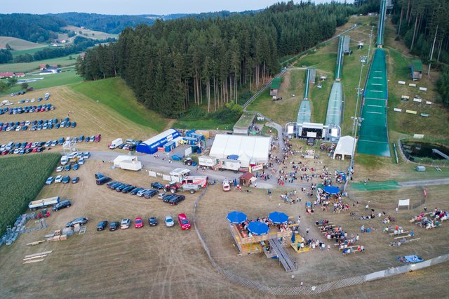 Luftaufnahme Festivalgelände 2018. | Foto: J&amp;R/Frauscher