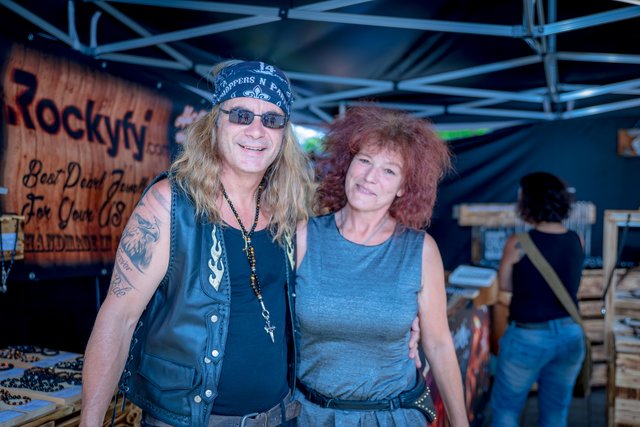 Auch Biker waren da: Robert und Marion aus Villach