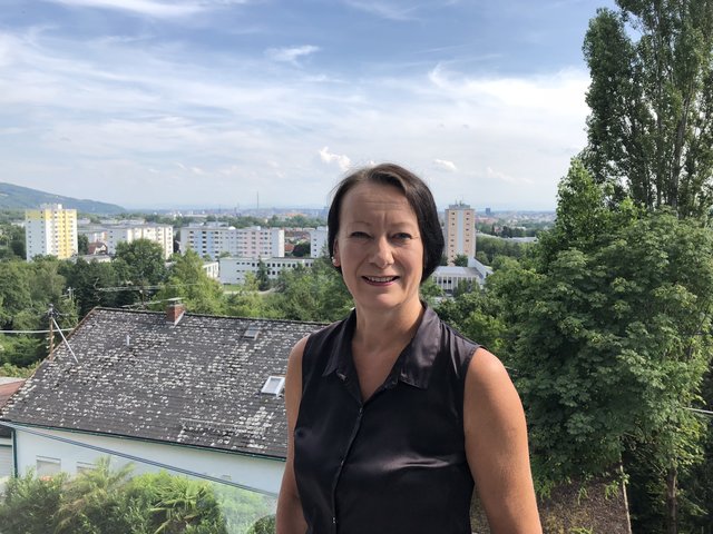 Neos-Gemeinderätin Elisabeth Leitner-Rauchdobler. | Foto: BRS/Diabl
