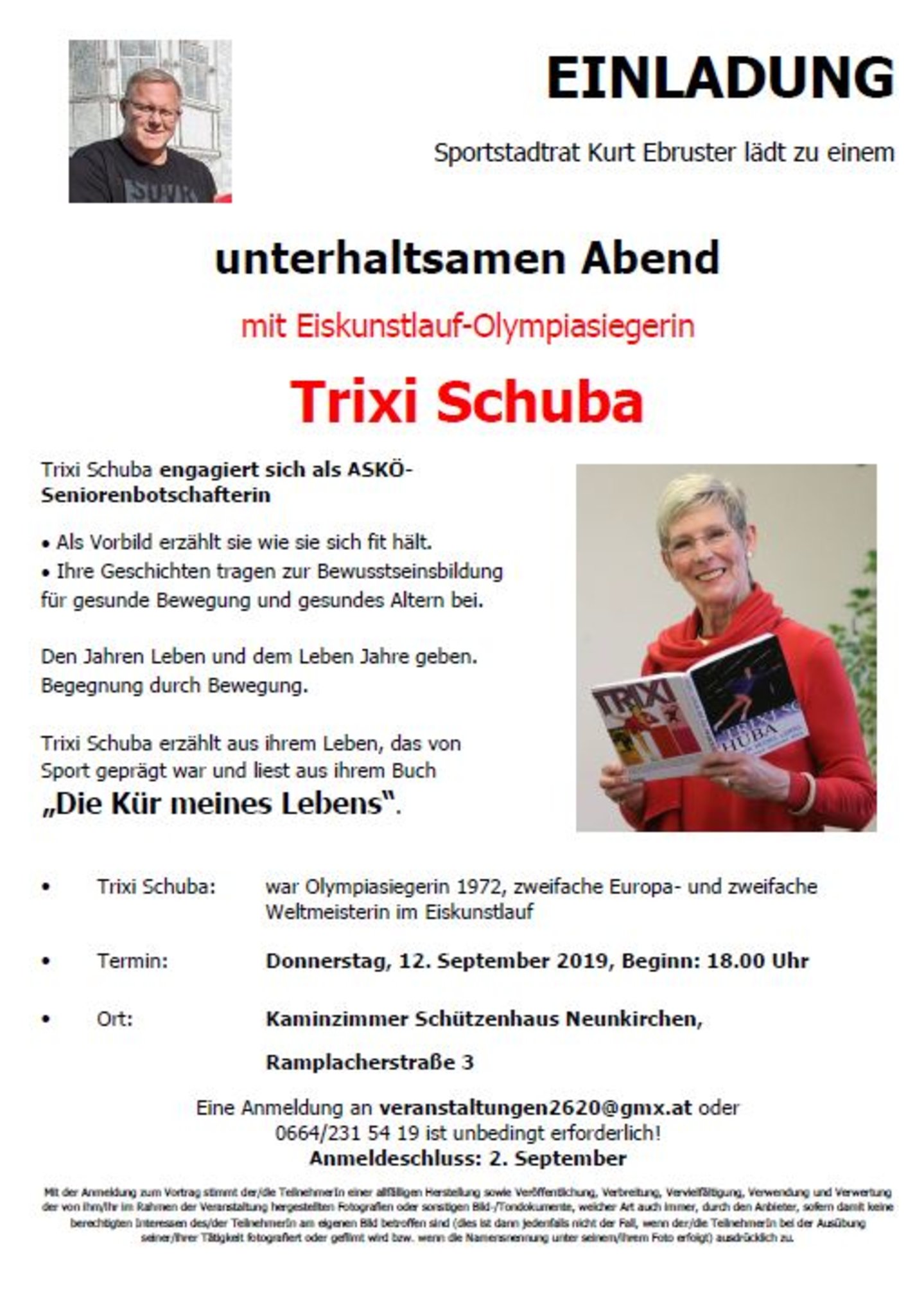 EiskunstlaufOlympiasiegerin zu Gast in Neunkirchen Unterhaltsamer