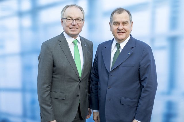 Landesrat Stephan Pernkopf, Landtagsabgeordneter Franz Dinhobl (v.l.).