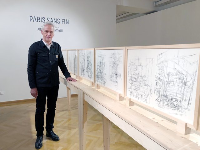 Klaus Littmann kuratierte die Ausstellung "Alberto Giacometti: Paris sans fin" in der Stadtgalerie Klagenfurt. Mit der Kunstinstallation For Forest per se hat das aber nichts zu tun. Littmann selbst nennt es eine "Beigabe" | Foto: Lehner