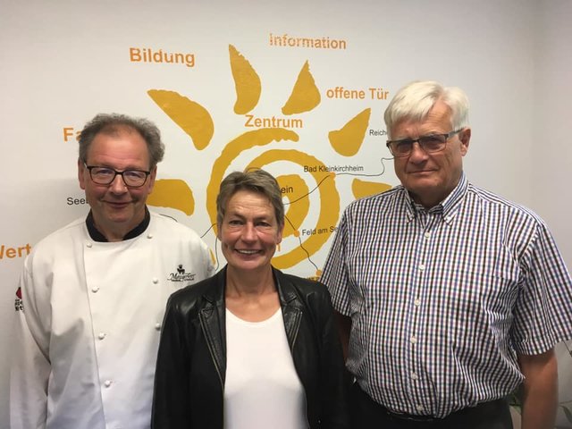 Emanuel Stadler (Präsident RC BKK), Elisabeth Tropper-Kranz (GF vitamin R), Fred Vornehm (Past Präsident RC BKK)