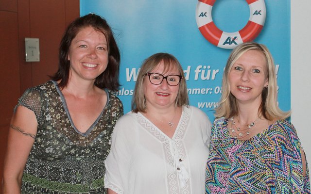 v.l.: Birgit Ihrenberger, Kammerrätin Sabine Linzgieseder und Dr. Birgit Fasser-Heiß.