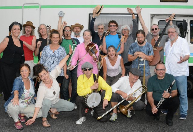 Die Gomera Streetband begeisterte das Publikum im alten Depot