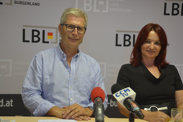 LBL-Obmann Manfred Kölly und seine neue Mitstreiterin Maria Nakovits zeigen sich hinsichtlich der Landtagswahl zuversichtlich.