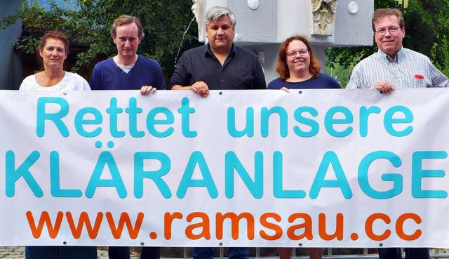 Die Bürgerliste "Stefan" will die Kläranlage erhalten und modernisieren. Unterstützung erhalten sie von FP-Mann Erwin Wlach. | Foto: Bürgerliste Stefan