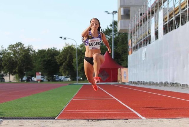 Dreisprung-Staatsmeisterin Michaela Egger. | Foto: USLA