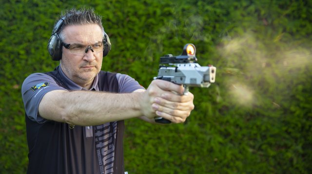 Werner Weißböck, Landesmeister im Bewerb Precision Pistol Competition (PPC).  | Foto: Werner Weißböck