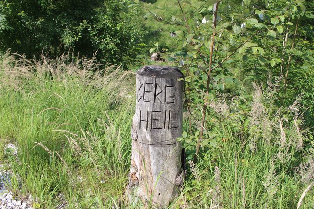 "Berg Heil", ein wichtiger Spruch und G`sund wieda oba-kumma...
