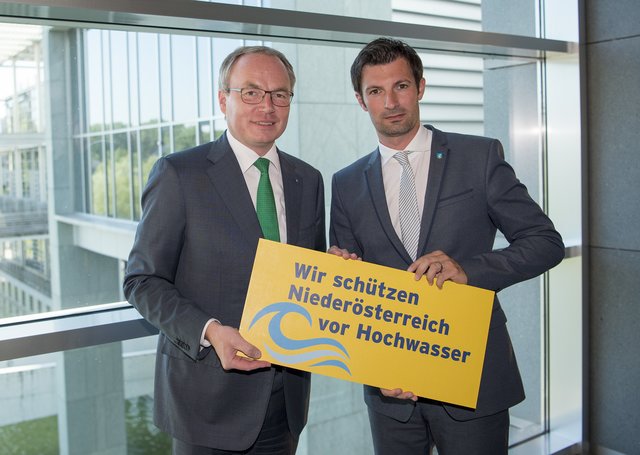 Landtagsabgeordneter Rene Lobner und LH-Stellvertreter Stephan Pernkopf.