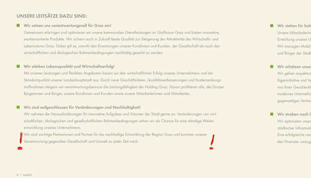 Leitsätze der Holding Graz (Graz Linien)