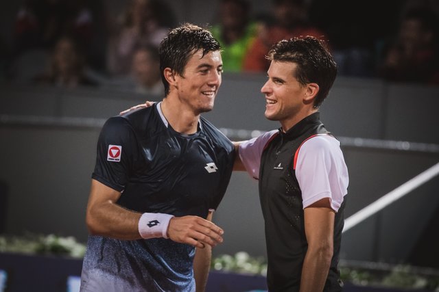 Dominic Thiem (re.) besiegte Sebastian Ofner. | Foto: M. Knoll