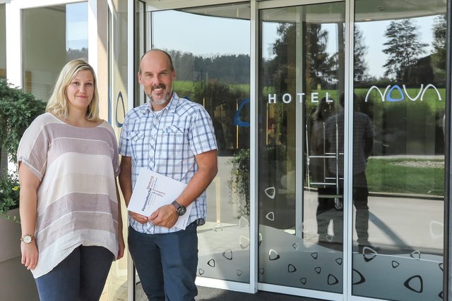 Karin Sereinigg und Roger Vogel kooperieren bestens. | Foto: Vogel/AMS Voitsberg