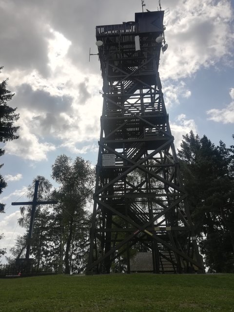 Aussichtsturm, ich war noch nicht ganz oben