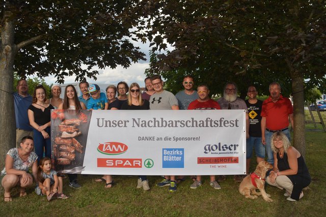 Die Nachbarn vom Sonnenweg in St. Michael i. Burgenland sind ebenfalls Gewinner eines Nachbarschaftsfestes der Bezirksblätter.