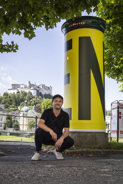 "END" von Daniel Car verlockt zum Rundherumwandern. | Foto: Stadt Salzburg/Alex Hoerner