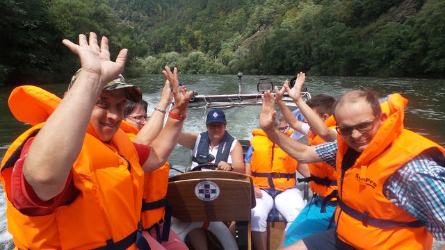 Bootsübung am Stausee Übelstein bei Bruck an der Mur.