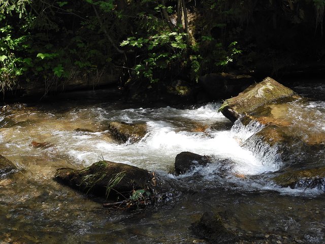 Entlang der Spaziermeile wird man von Wasser begleitet.