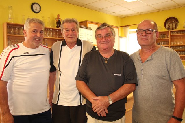 V.l.: Norbert Houszka, Karl Weiss, Hans Salomon, Obmann: Alfred Hollinger.