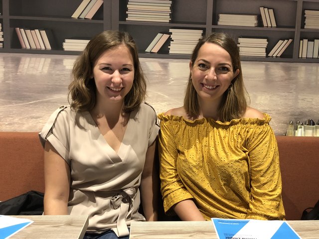 Claudia Plakolm und Helene Ziegler präsentieren die Themen der JVP OÖ für die Nationalratswahl im Herbst.