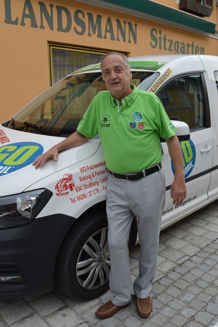 Ein rüstiger 70er: Peter Popetschnig, Mitglied und Fahrer des Vereins Go-Mobil Gurk | Foto: Lehner