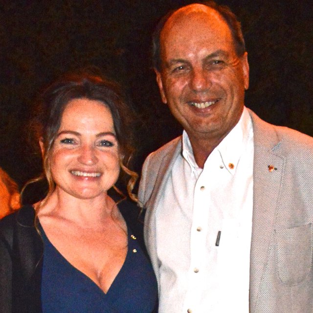 Monika Kohlmayer, Präsidentin 2019/20, und ihr Vorgänger Klaus Hertnagel