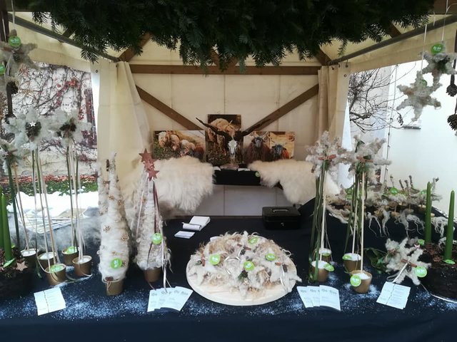 Dekorationsartikel aus Zackelschafwolle  | Foto: Qu-Bio