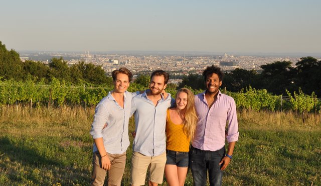 Das junge "beeanco"-Gründerteam: Christoph Widl, Markus Rosenberger, Anya Hubmayer und Michael Frey (v.l.n.r.).