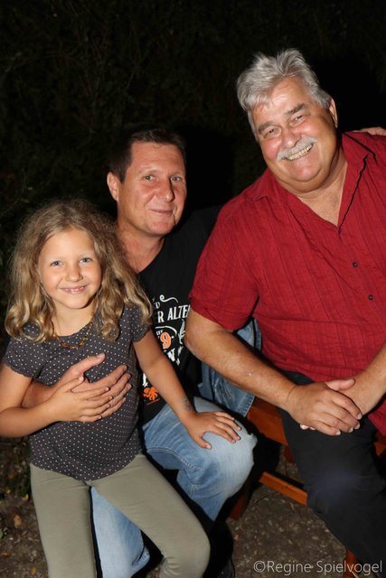 Vizebürgermeister freute sich über den Besuch von Roman Lehner mit seiner Tochter Rosalie.