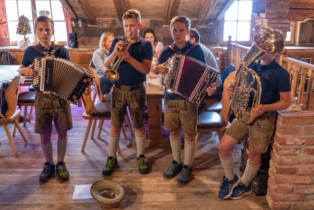 Die vier "Brucker Spitzbuam" sorgten für Unterhaltung | Foto: Saalbacher Bergbahnen