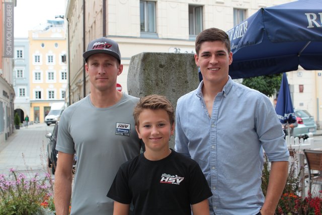 Die HSV Ried Top Fahrer: Manuel Bermanschläger, Maximilian Ernecker und Pascal Rauchenecker.