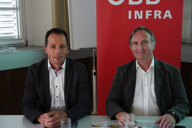 Christian Höss und Helmut Windhager von den ÖBB.