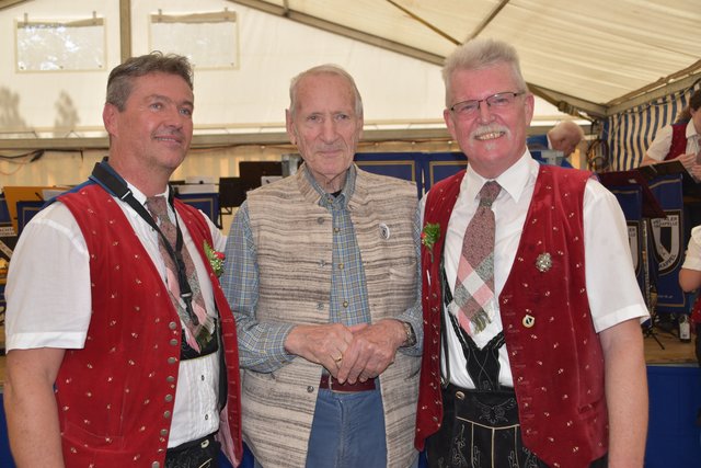 Herbert Vejnik, Adolf Welz und Josef Habernik (von links)
