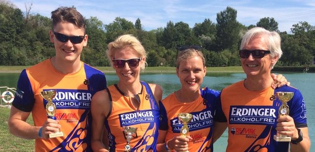 v.l.n.r. Jan Schiebl, Barbara Kiener, Elke Schiebl-van Veen, Christian Schiebl