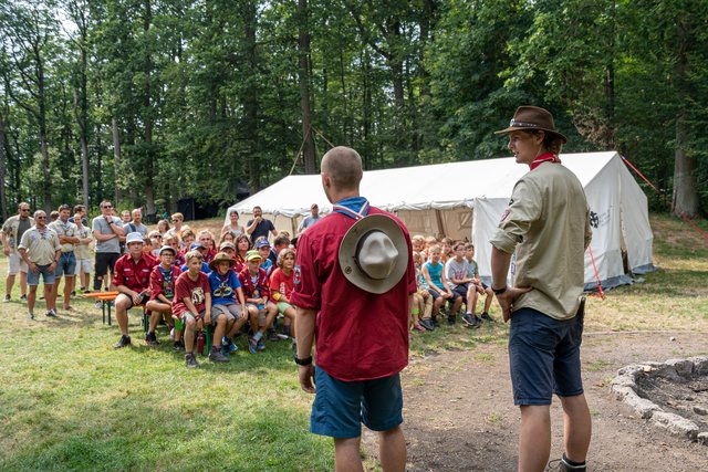 Die Pfadfindergruppe Eisenstadt war in der Partnergemeinde Bad Kissingen zu Gast, um dort gemeinsam ein Sommerlager zu verbringen. | Foto: Michael Wapp